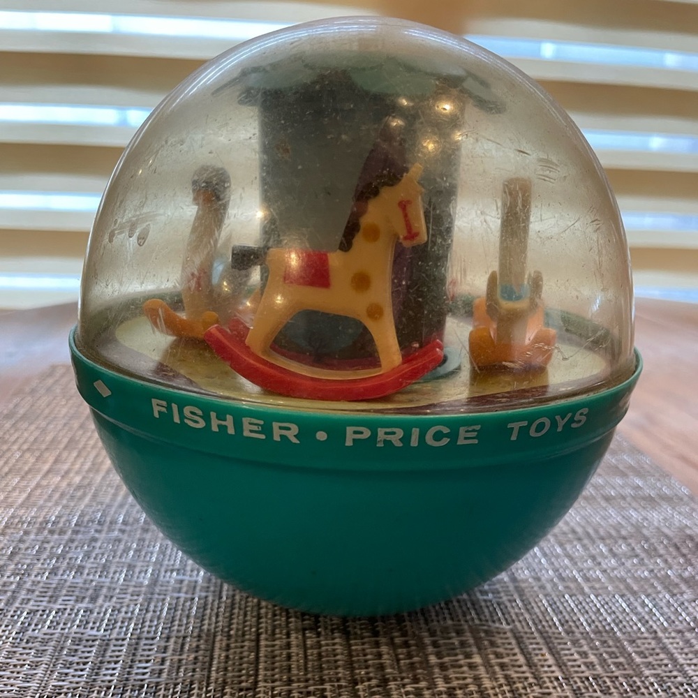 Vintage 1966 Fisher Price Toys Roly Poly Chime Ball